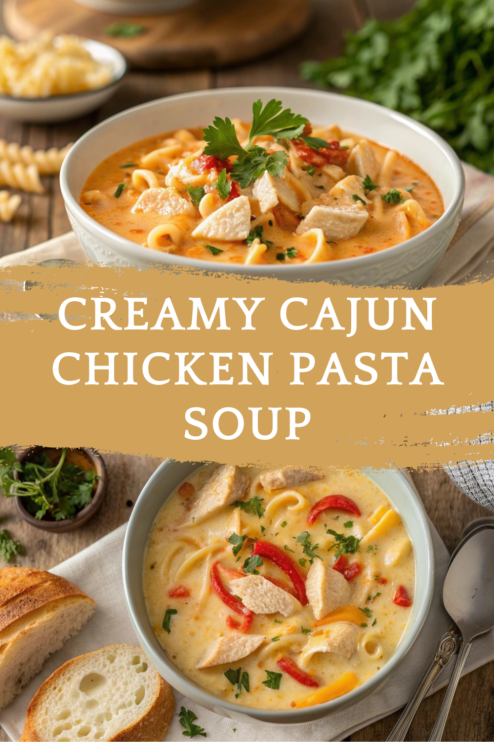 Creamy Cajun Chicken Pasta Soup: A Flavorful One-Pot Delight
