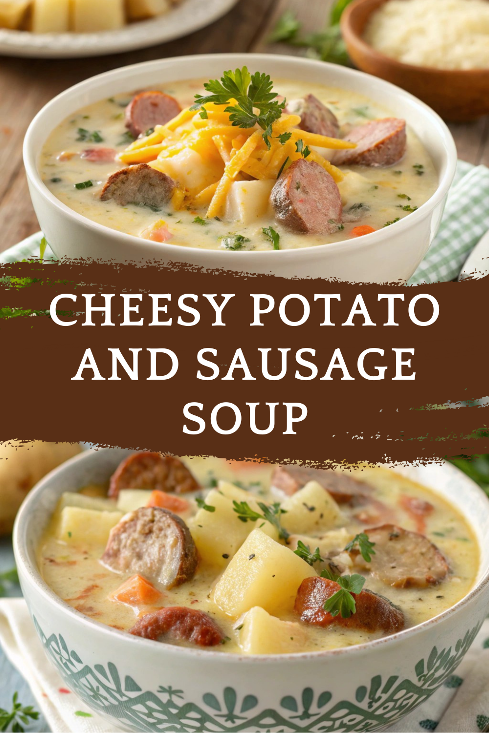 Cheesy Potato and Sausage Soup