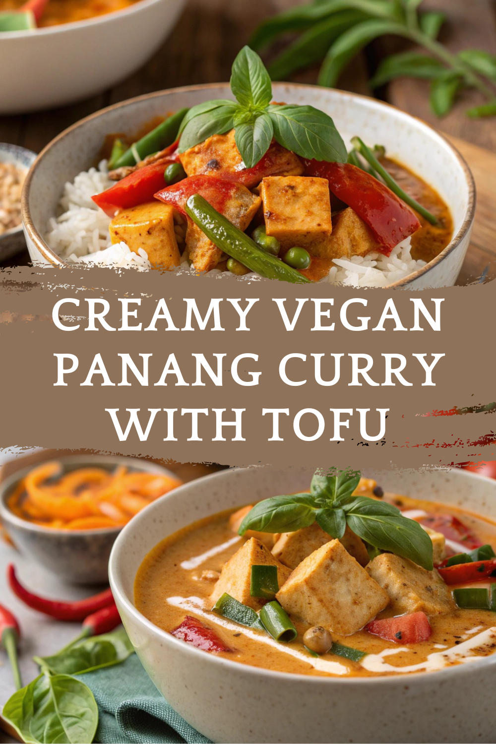 Creamy Vegan Panang Curry with Tofu