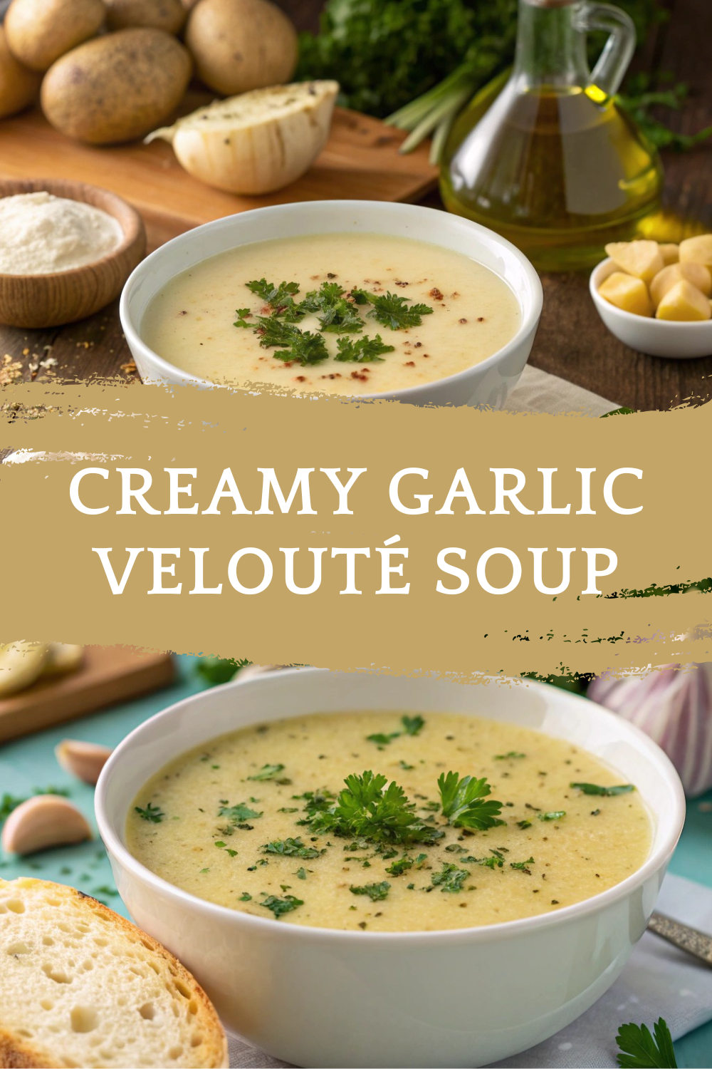 Creamy Garlic Velouté Soup: A Taste of Southern France